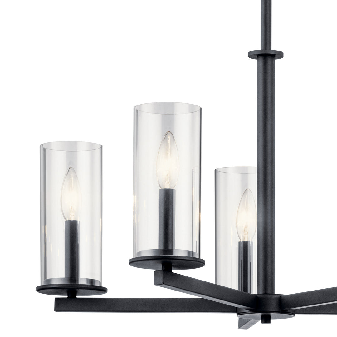 Kichler Canada - 43999BK - Five Light Chandelier - Crosby - Black