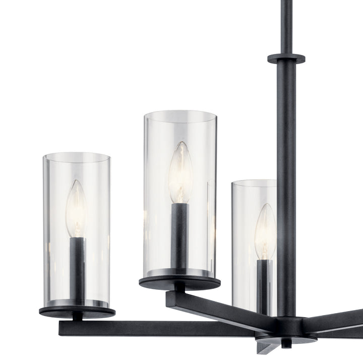 Kichler Canada - 43999BK - Five Light Chandelier - Crosby - Black