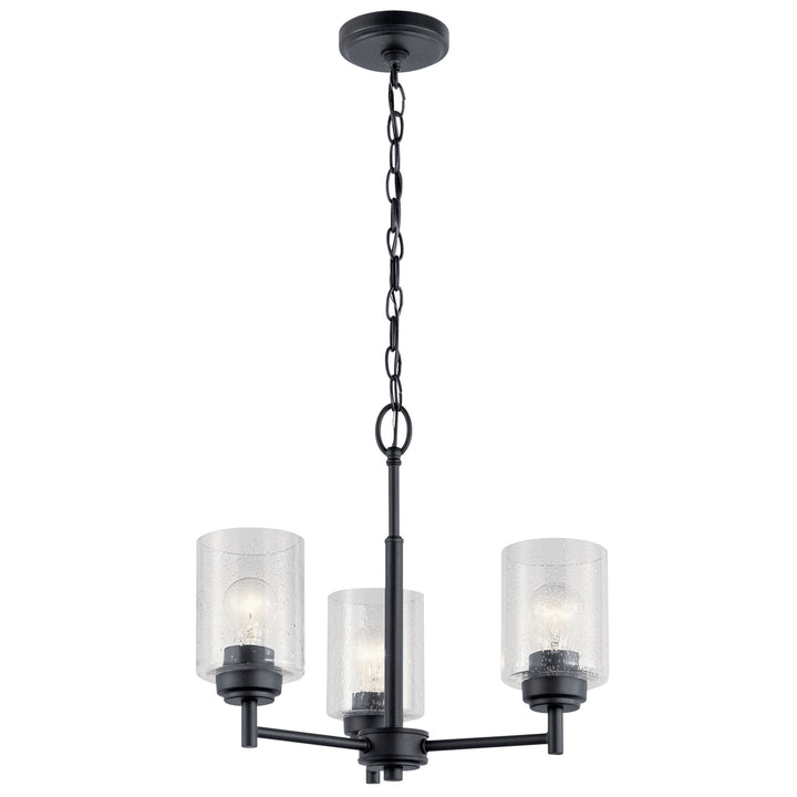 Kichler Canada - 44029BK - Three Light Mini Chandelier - Winslow - Black