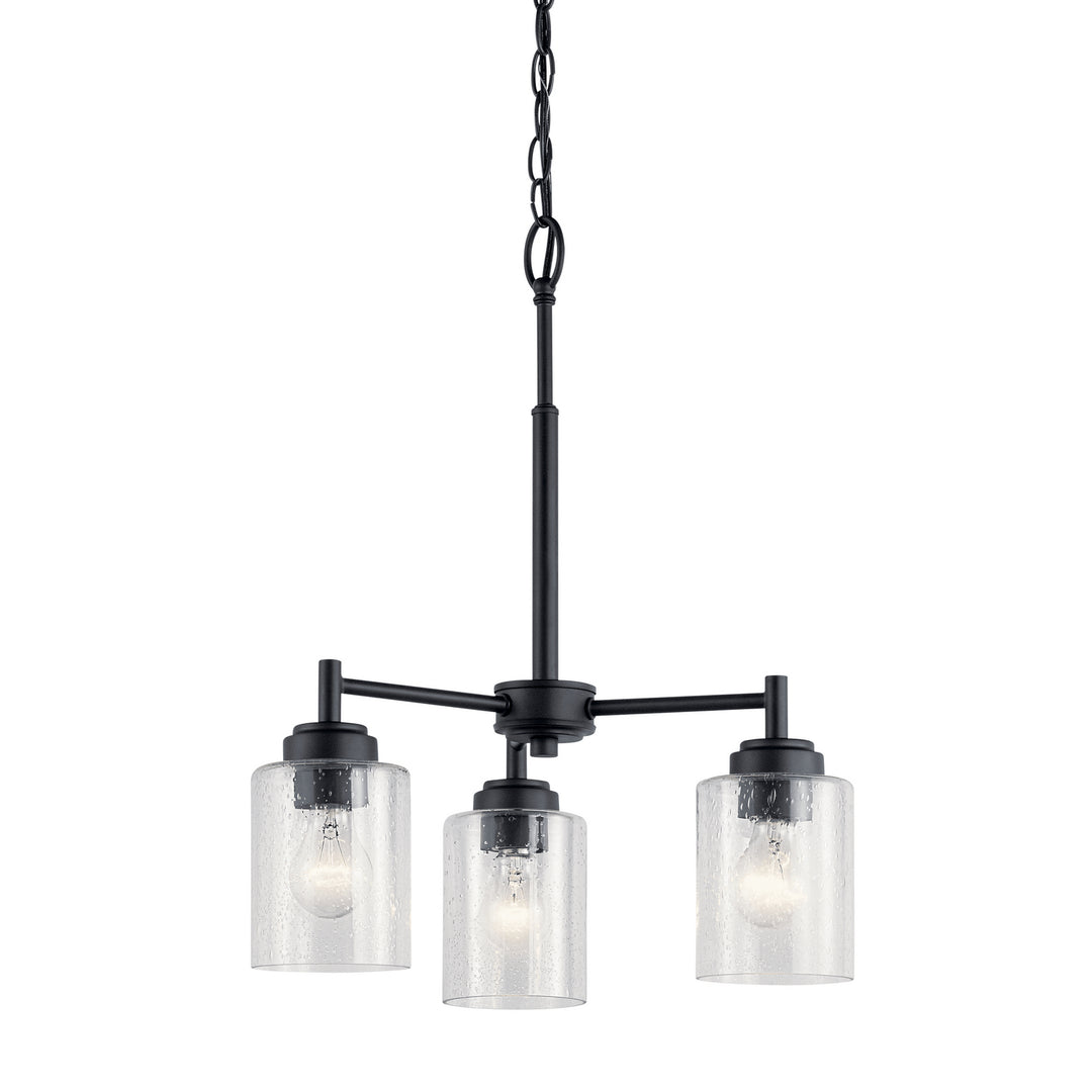 Kichler Canada - 44029BK - Three Light Mini Chandelier - Winslow - Black