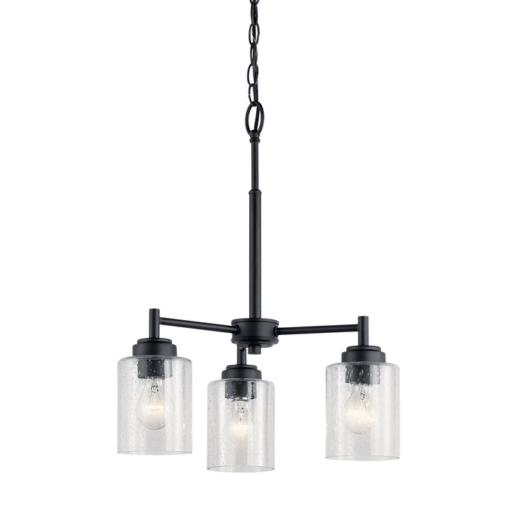 Kichler Canada - 44029BK - Three Light Mini Chandelier - Winslow - Black