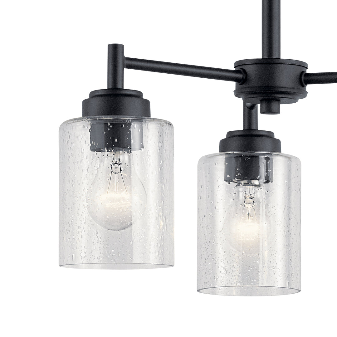 Kichler Canada - 44029BK - Three Light Mini Chandelier - Winslow - Black