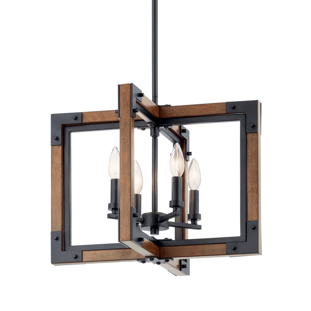 Kichler Canada - 44046AUB - Four Light Chandelier/Semi Flush Mount - Marimount - Auburn Stained Finish