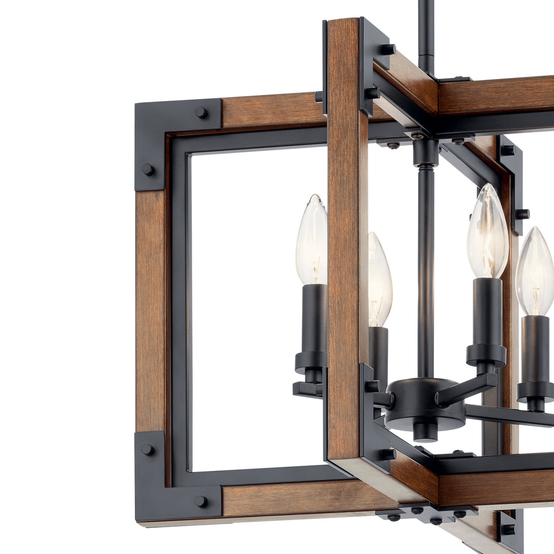 Kichler Canada - 44046AUB - Four Light Chandelier/Semi Flush Mount - Marimount - Auburn Stained Finish