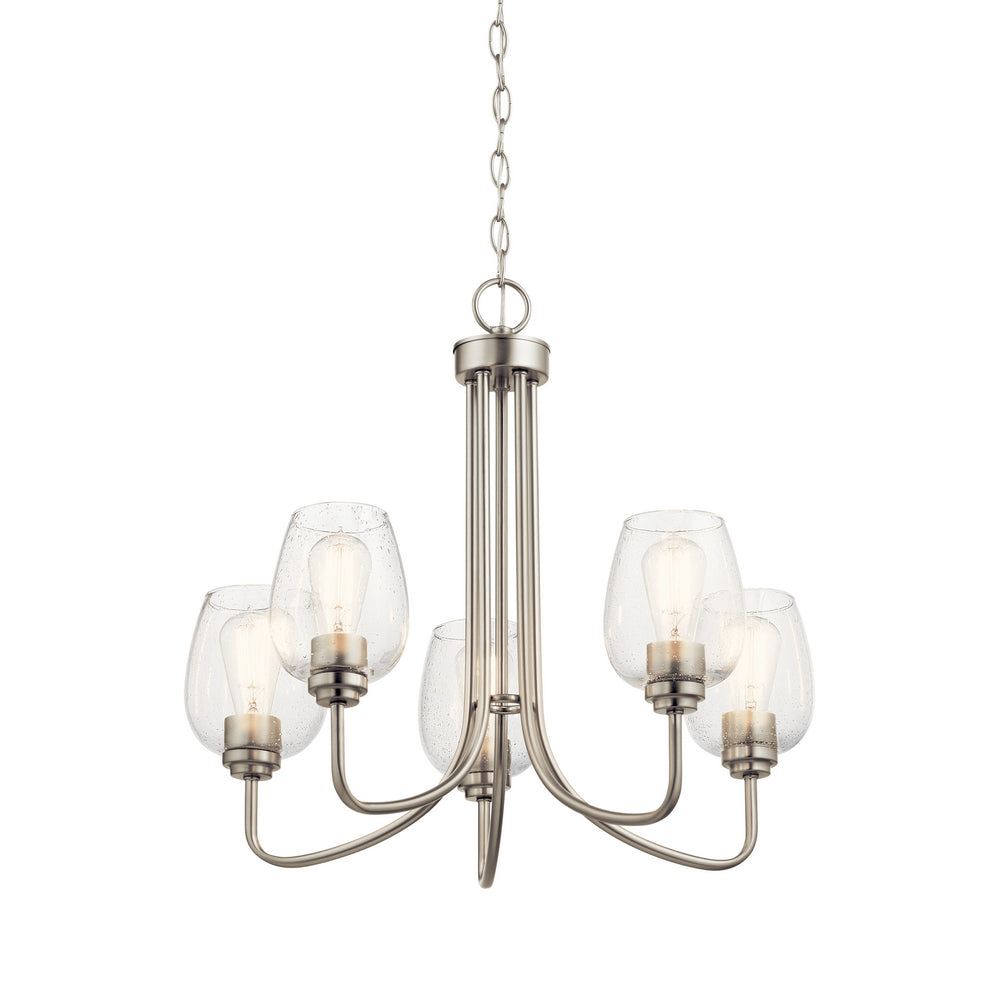 Kichler Canada - 44377NICS - Five Light Chandelier - Valserrano - Brushed Nickel