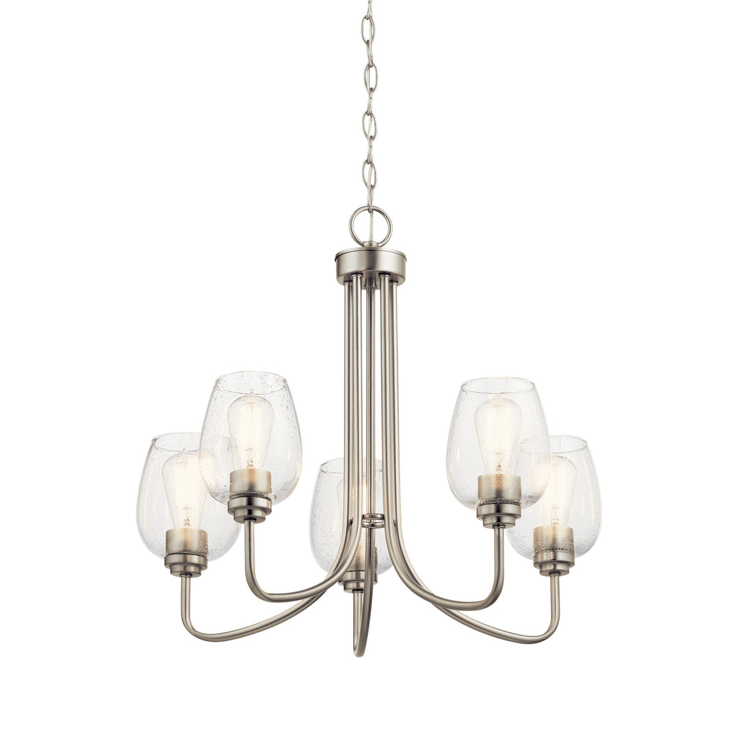 Kichler Canada - 44377NICS - Five Light Chandelier - Valserrano - Brushed Nickel