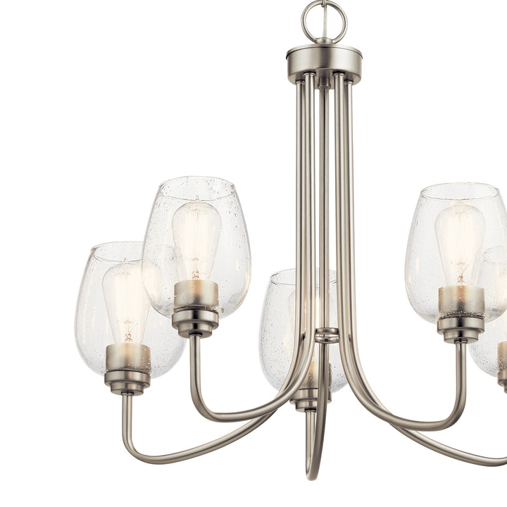 Kichler Canada - 44377NICS - Five Light Chandelier - Valserrano - Brushed Nickel