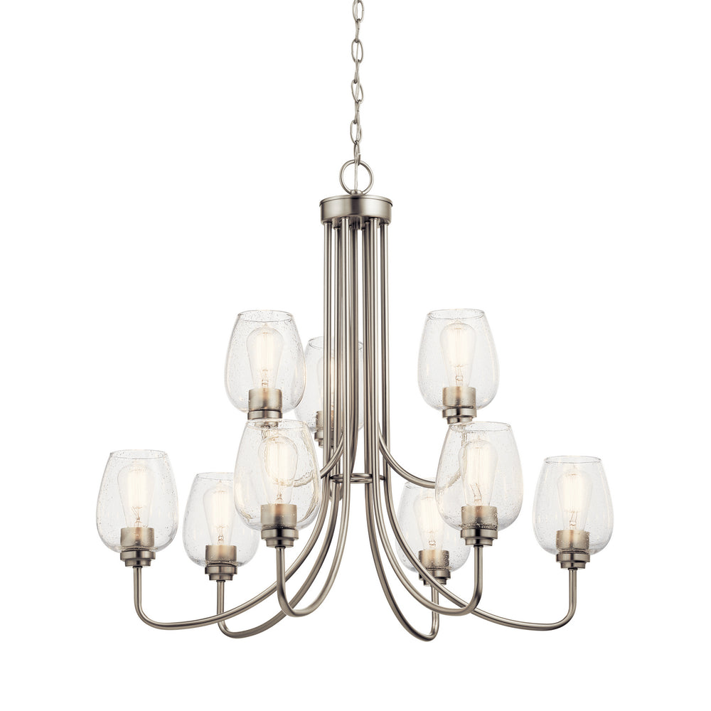 Kichler Canada - 44378NICS - Nine Light Chandelier - Valserrano - Brushed Nickel