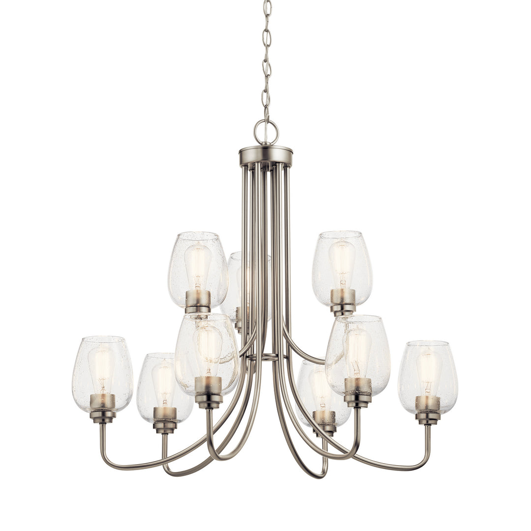 Kichler Canada - 44378NICS - Nine Light Chandelier - Valserrano - Brushed Nickel