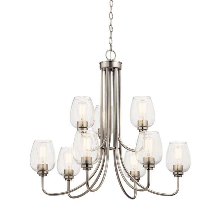 Kichler Canada - 44378NICS - Nine Light Chandelier - Valserrano - Brushed Nickel