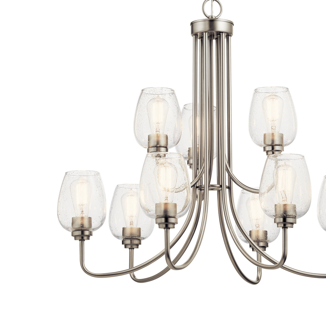 Kichler Canada - 44378NICS - Nine Light Chandelier - Valserrano - Brushed Nickel