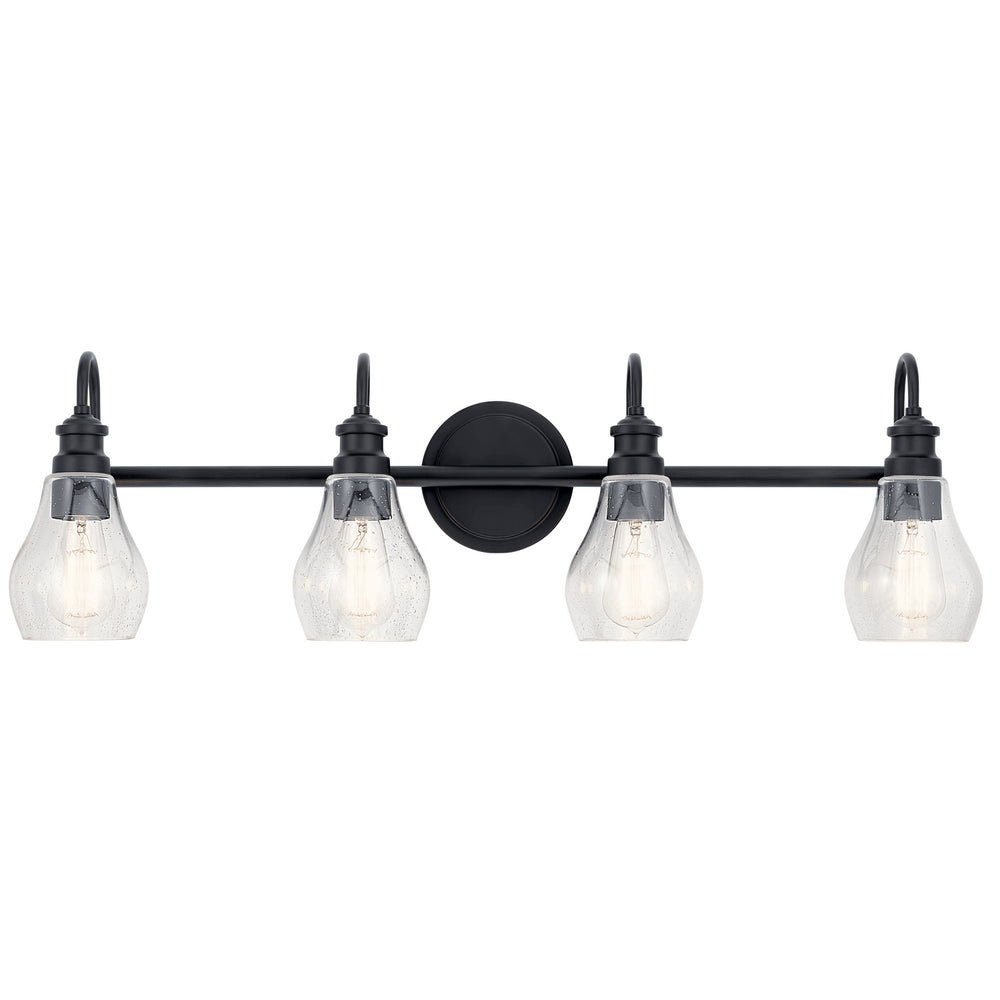 Kichler Canada - 45393BK - Four Light Bath - Greenbrier - Black