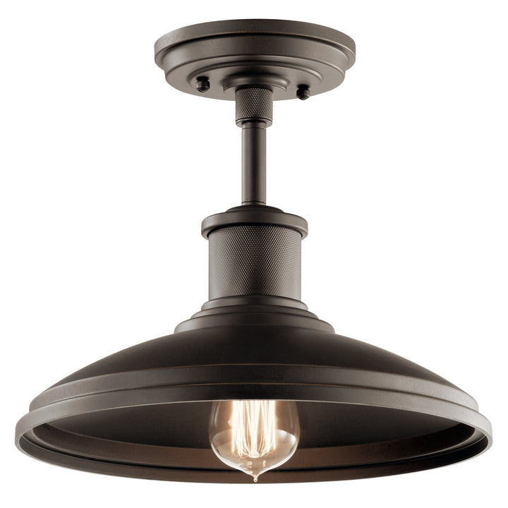 Kichler Canada - 49982OZ - One Light Outdoor Pendant/Semi Flush - Allenbury - Olde Bronze