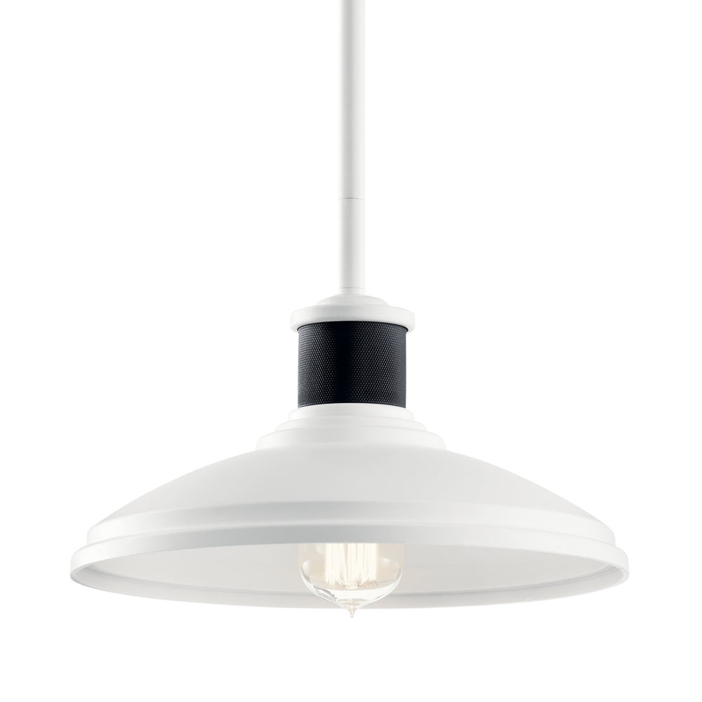 Kichler Canada - 49982WH - One Light Outdoor Pendant/Semi Flush - Allenbury - White