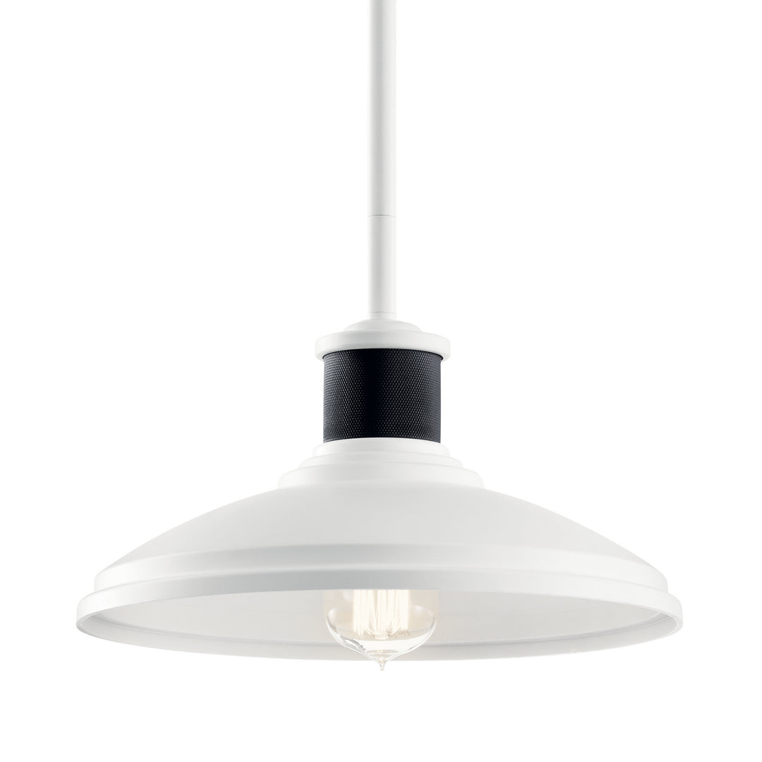 Kichler Canada - 49982WH - One Light Outdoor Pendant/Semi Flush - Allenbury - White