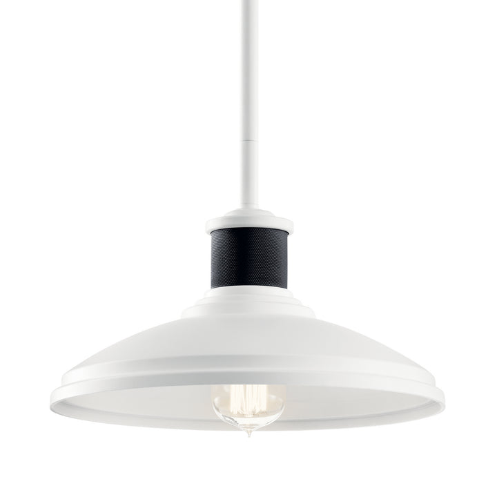 Kichler Canada - 49982WH - One Light Outdoor Pendant/Semi Flush - Allenbury - White