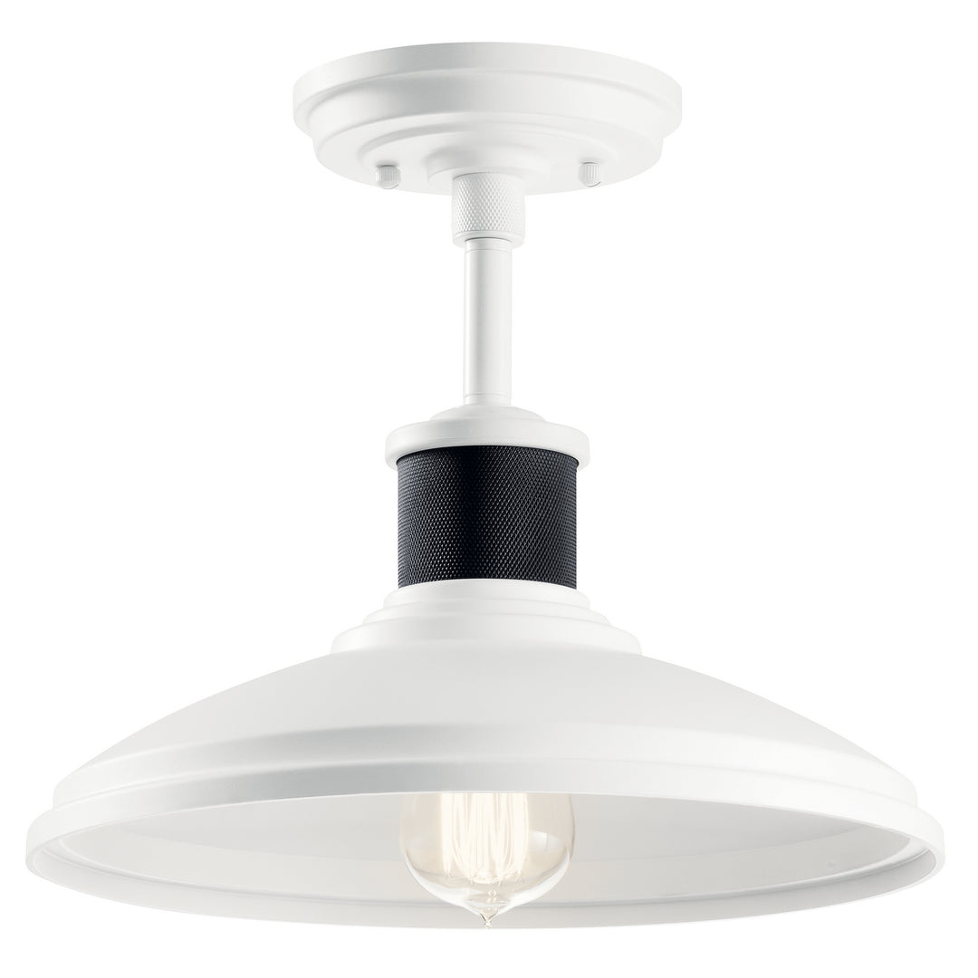 Kichler Canada - 49982WH - One Light Outdoor Pendant/Semi Flush - Allenbury - White