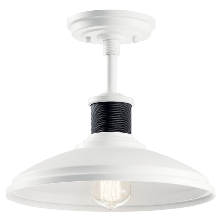Kichler Canada - 49982WH - One Light Outdoor Pendant/Semi Flush - Allenbury - White