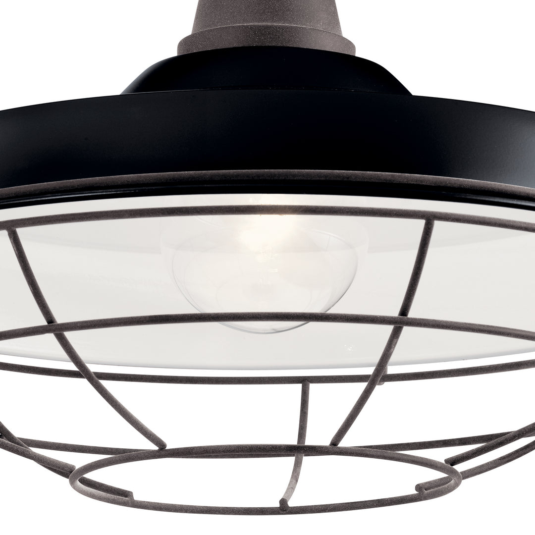 Kichler Canada - 49991BK - One Light Outdoor Wall Mount - Pier - Black