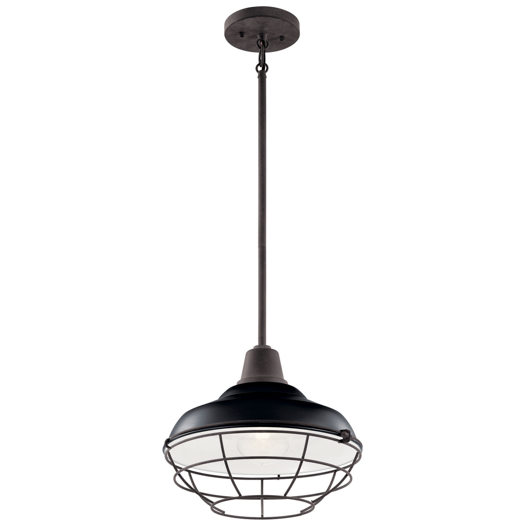 Kichler Canada - 49992BK - One Light Outdoor Pendant/Semi Flush - Pier - Black