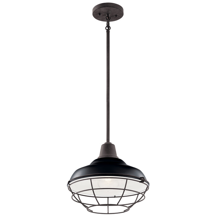 Kichler Canada - 49992BK - One Light Outdoor Pendant/Semi Flush - Pier - Black