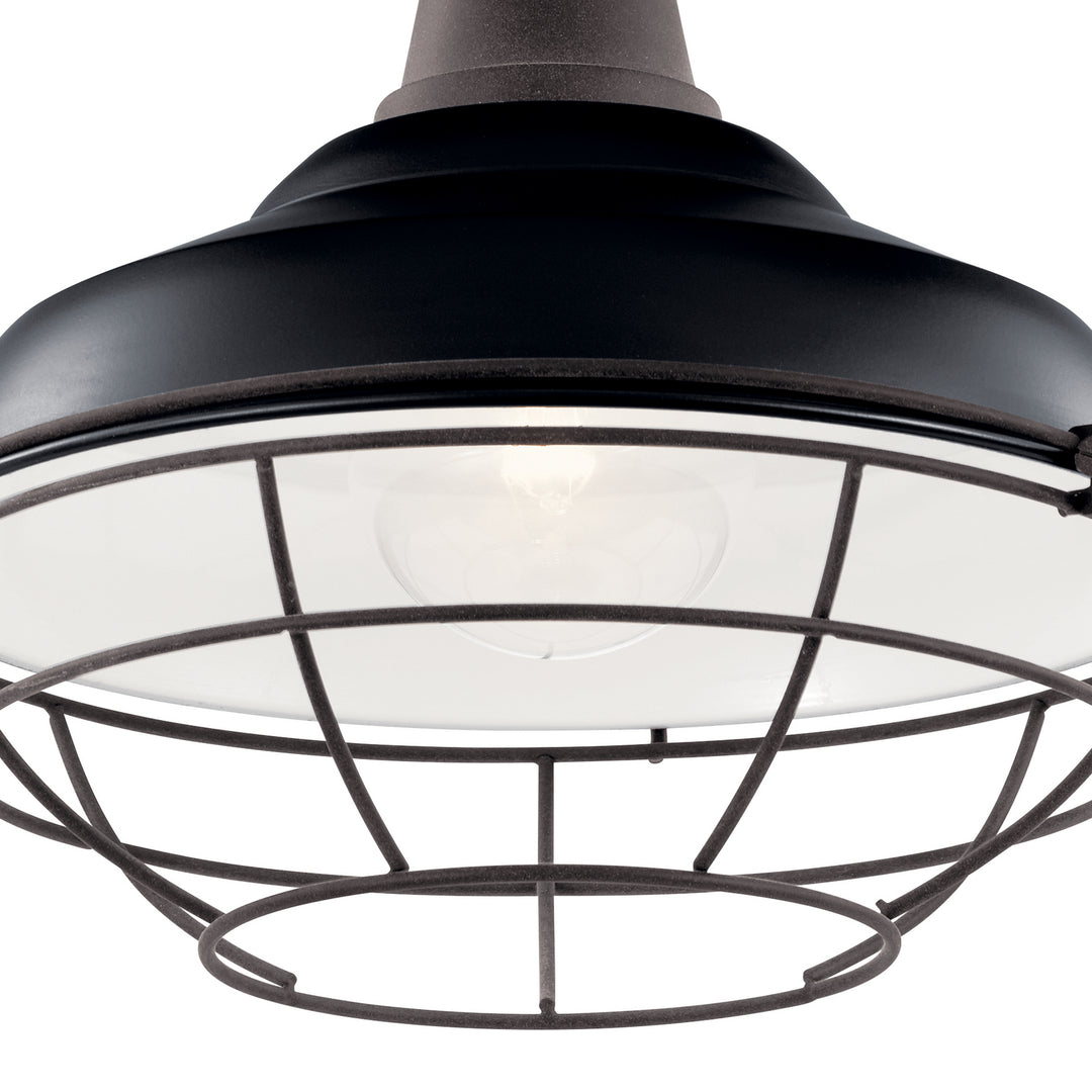 Kichler Canada - 49992BK - One Light Outdoor Pendant/Semi Flush - Pier - Black