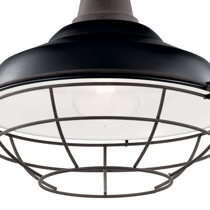 Kichler Canada - 49992BK - One Light Outdoor Pendant/Semi Flush - Pier - Black