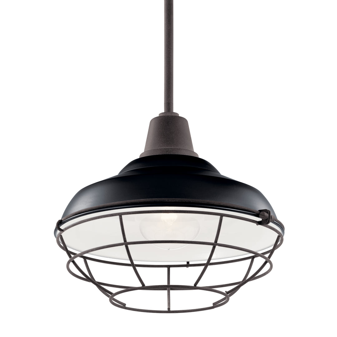 Kichler Canada - 49992BK - One Light Outdoor Pendant/Semi Flush - Pier - Black
