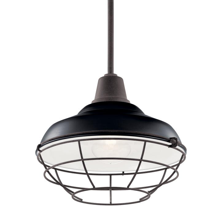 Kichler Canada - 49992BK - One Light Outdoor Pendant/Semi Flush - Pier - Black