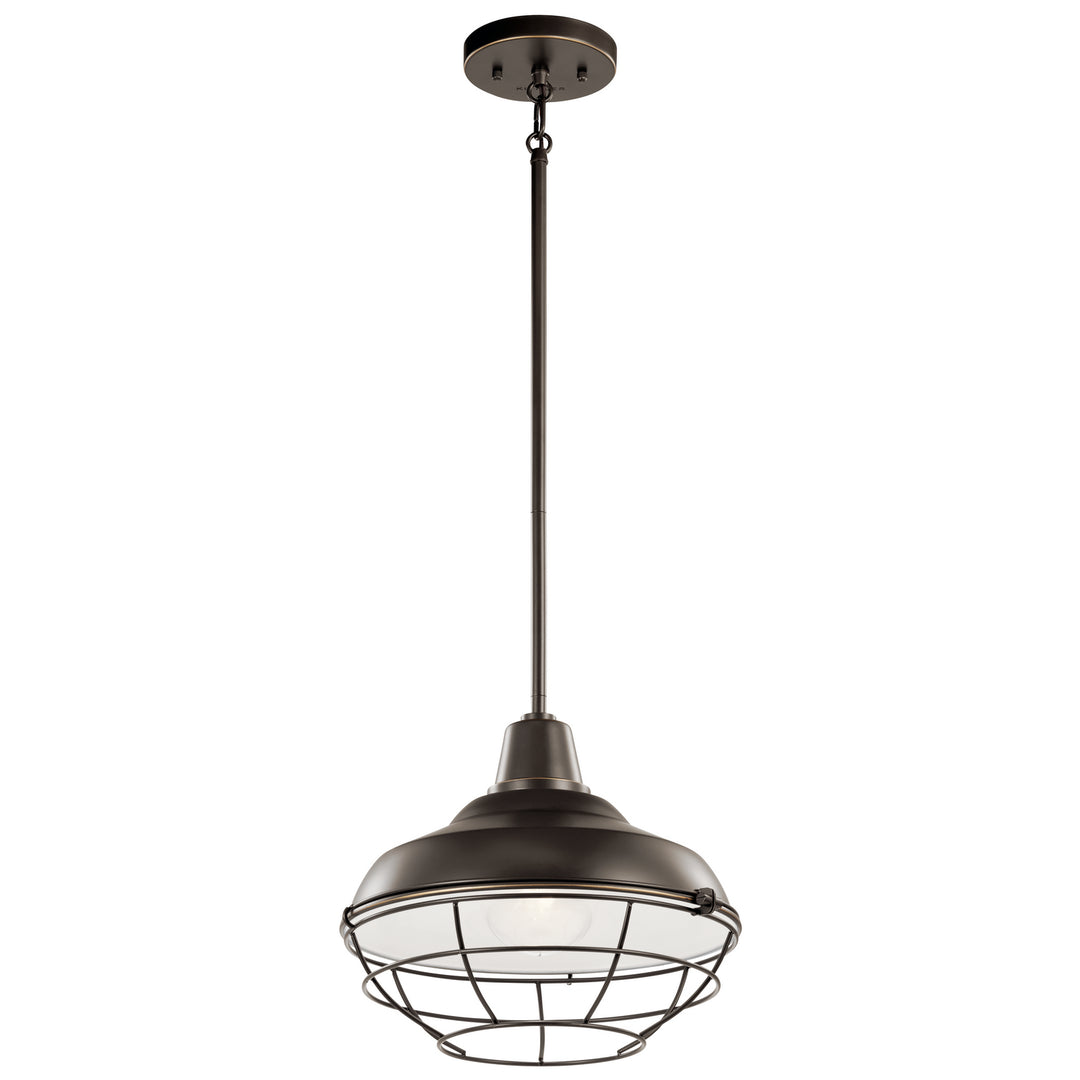 Kichler Canada - 49992OZ - One Light Outdoor Pendant/Semi Flush - Pier - Olde Bronze