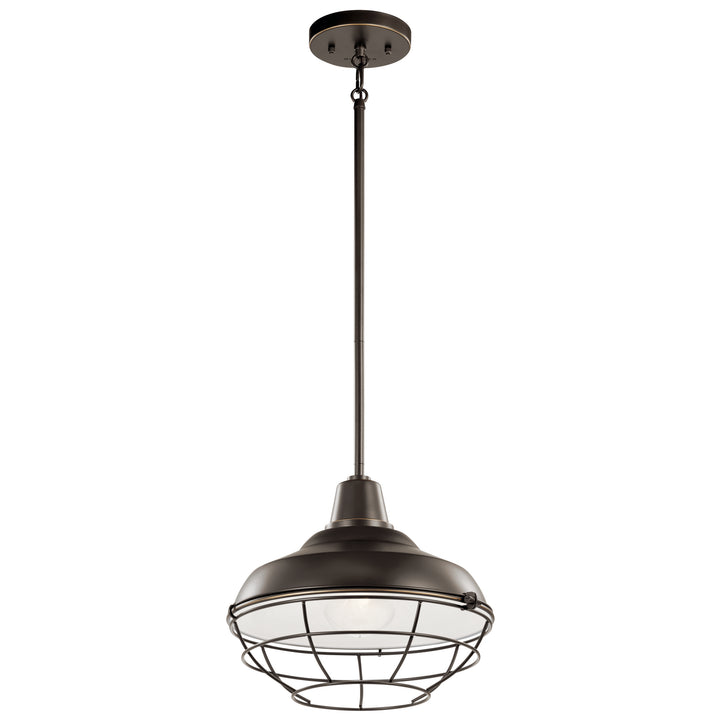 Kichler Canada - 49992OZ - One Light Outdoor Pendant/Semi Flush - Pier - Olde Bronze