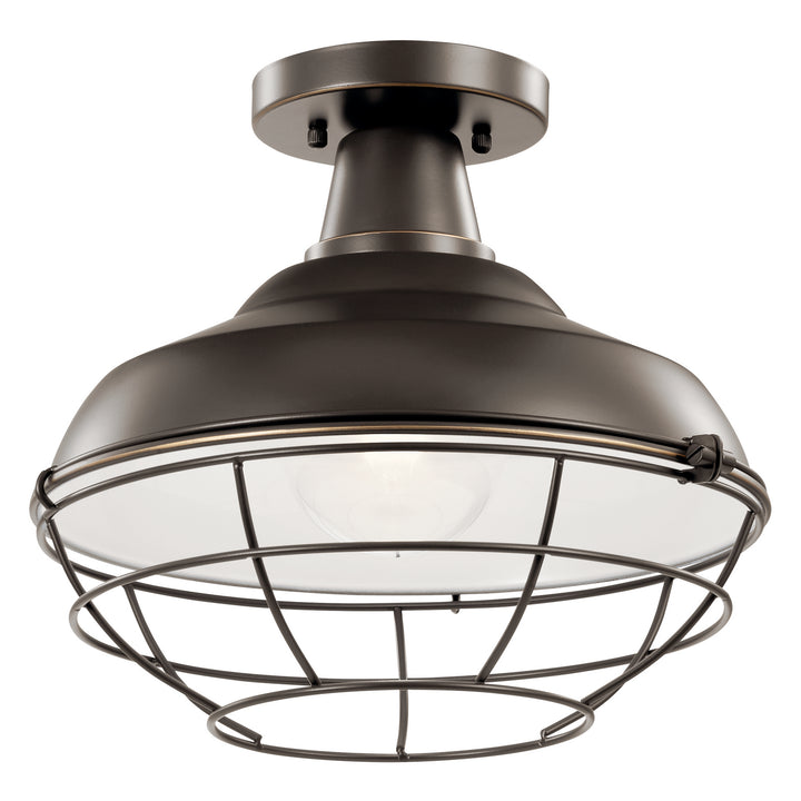 Kichler Canada - 49992OZ - One Light Outdoor Pendant/Semi Flush - Pier - Olde Bronze