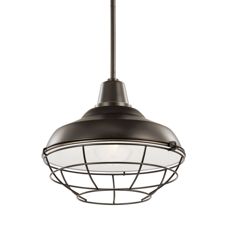 Kichler Canada - 49992OZ - One Light Outdoor Pendant/Semi Flush - Pier - Olde Bronze