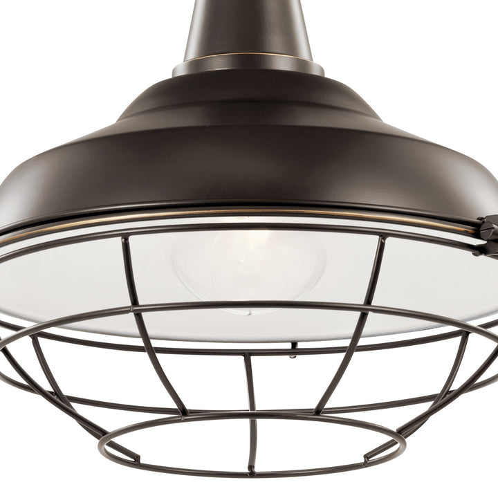 Kichler Canada - 49992OZ - One Light Outdoor Pendant/Semi Flush - Pier - Olde Bronze