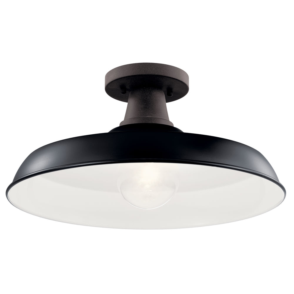 Kichler Canada - 49993BK - One Light Outdoor Pendant/Semi Flush - Pier - Black