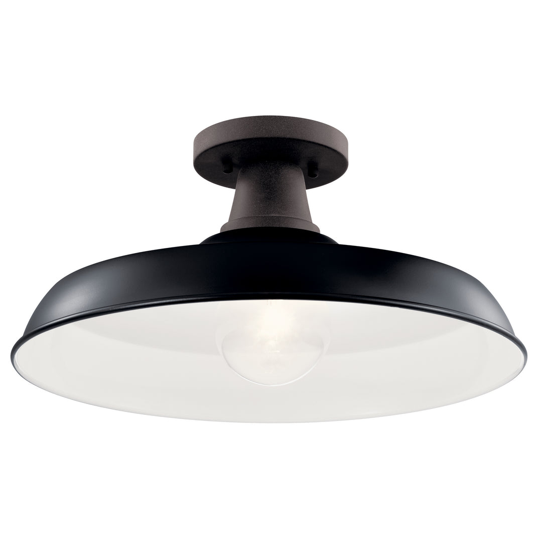 Kichler Canada - 49993BK - One Light Outdoor Pendant/Semi Flush - Pier - Black