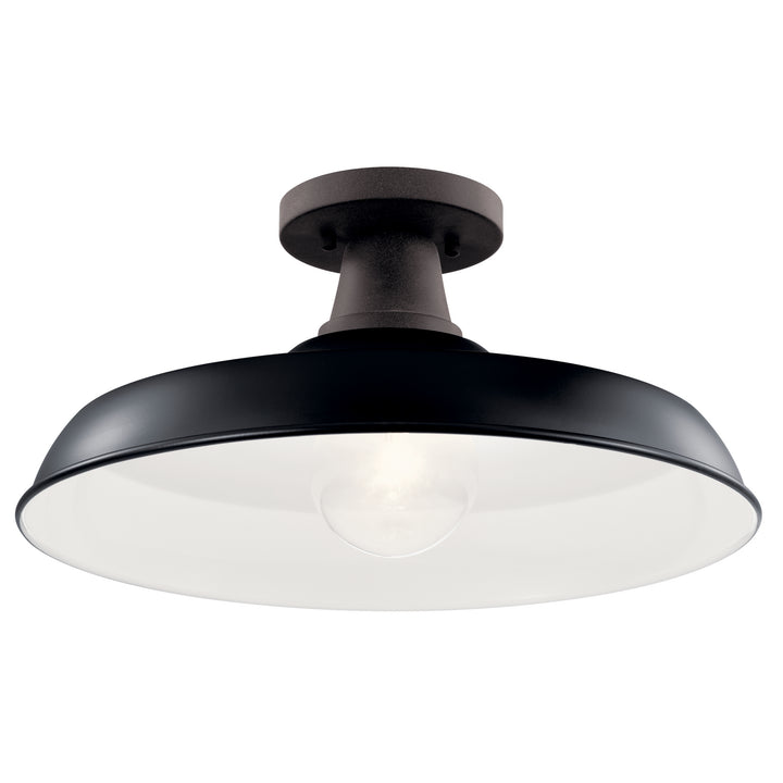 Kichler Canada - 49993BK - One Light Outdoor Pendant/Semi Flush - Pier - Black