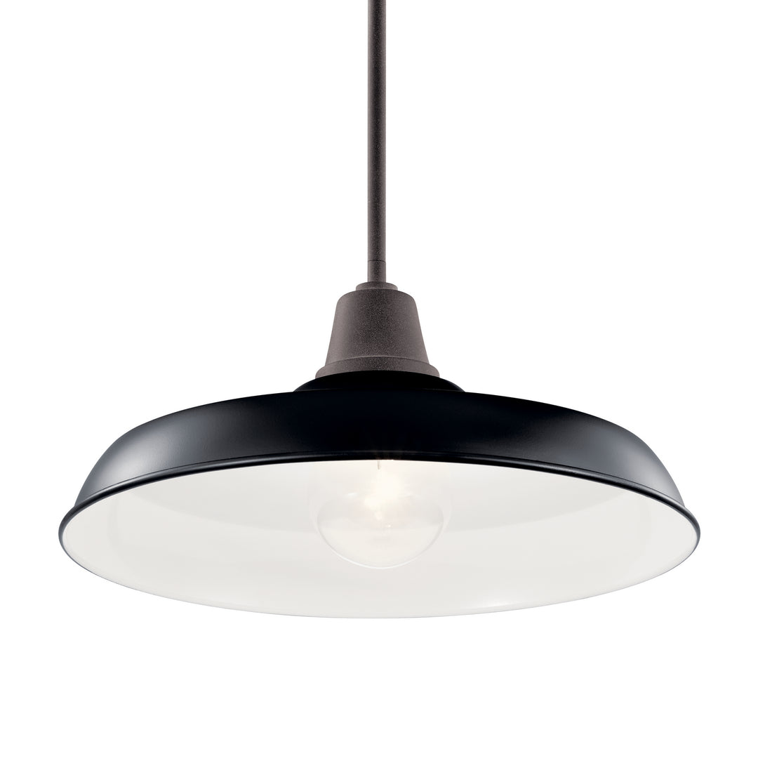 Kichler Canada - 49993BK - One Light Outdoor Pendant/Semi Flush - Pier - Black