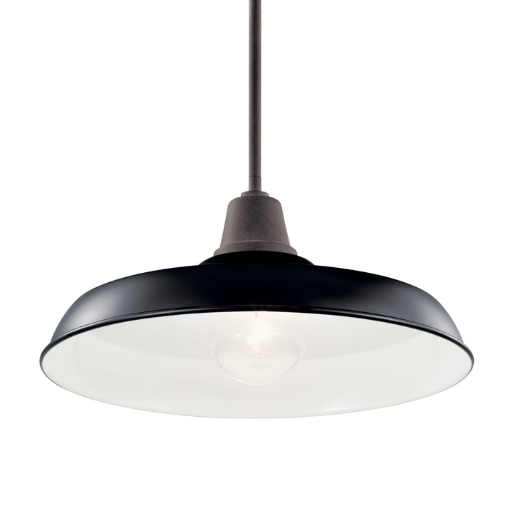 Kichler Canada - 49993BK - One Light Outdoor Pendant/Semi Flush - Pier - Black