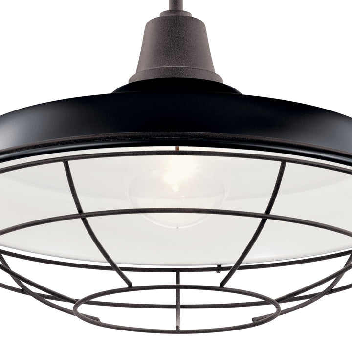 Kichler Canada - 49993BK - One Light Outdoor Pendant/Semi Flush - Pier - Black