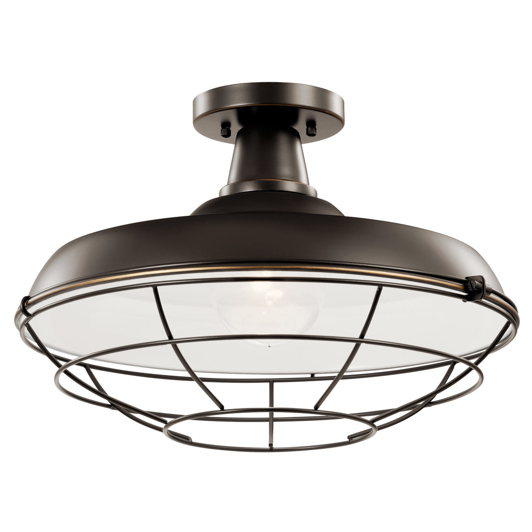 Kichler Canada - 49993OZ - One Light Outdoor Pendant/Semi Flush - Pier - Olde Bronze
