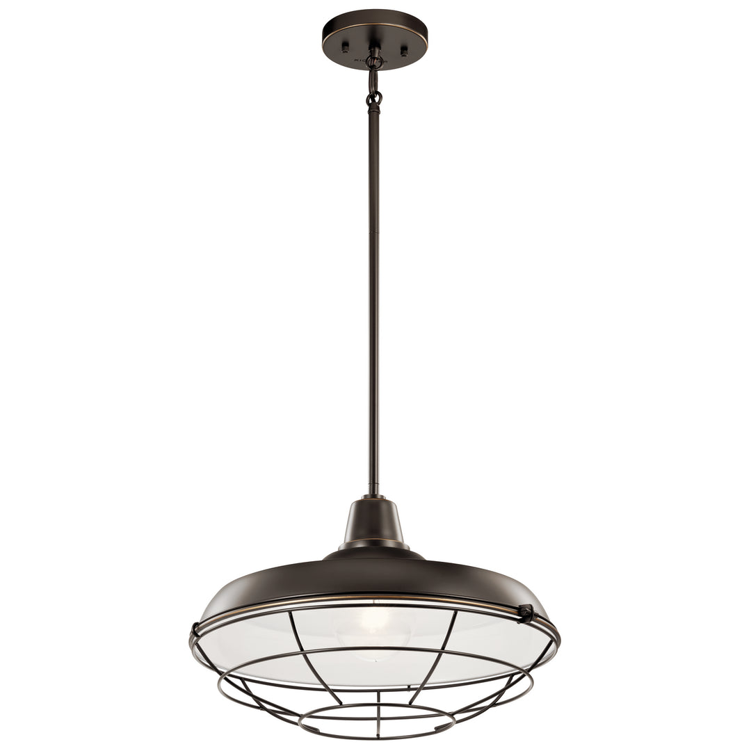 Kichler Canada - 49993OZ - One Light Outdoor Pendant/Semi Flush - Pier - Olde Bronze