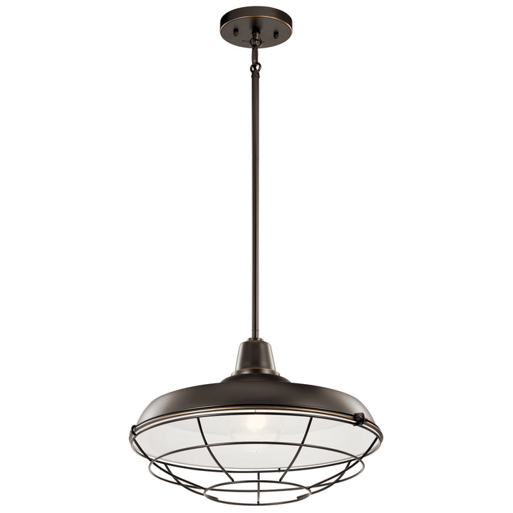 Kichler Canada - 49993OZ - One Light Outdoor Pendant/Semi Flush - Pier - Olde Bronze