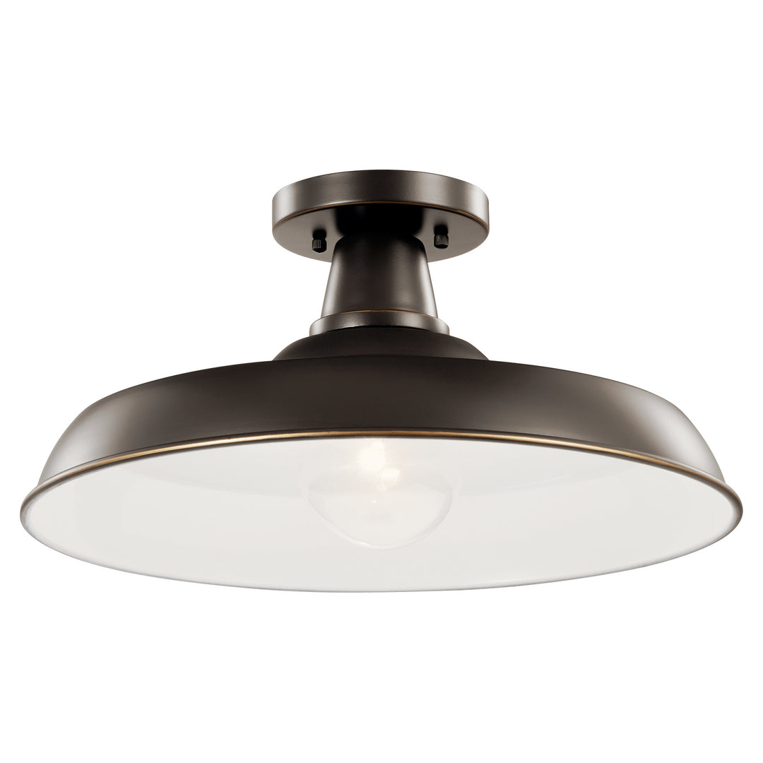 Kichler Canada - 49993OZ - One Light Outdoor Pendant/Semi Flush - Pier - Olde Bronze