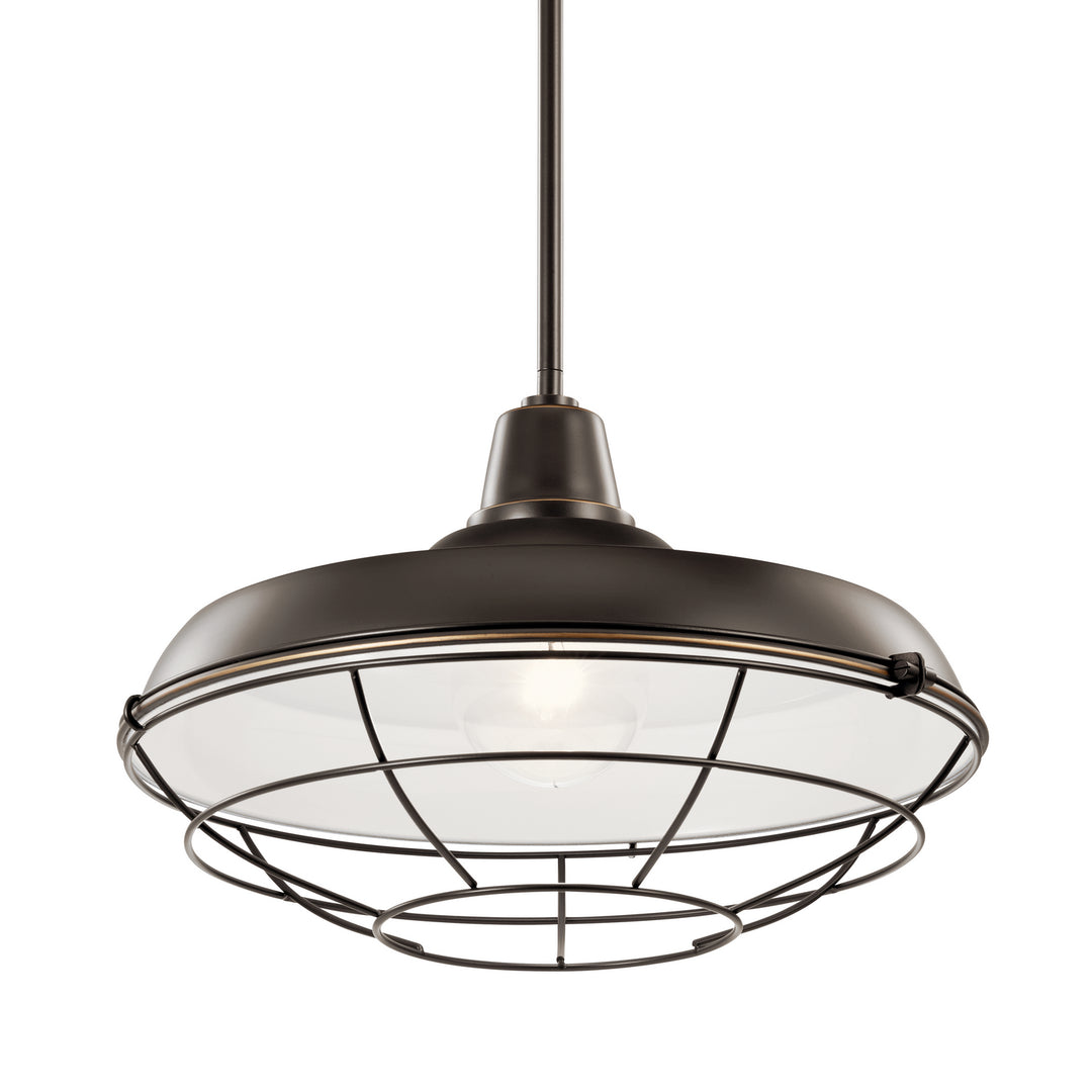 Kichler Canada - 49993OZ - One Light Outdoor Pendant/Semi Flush - Pier - Olde Bronze