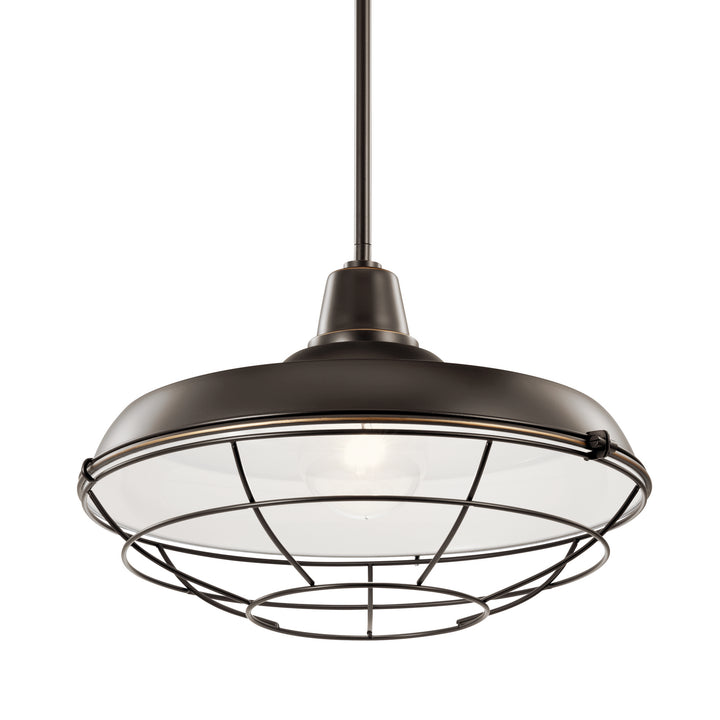 Kichler Canada - 49993OZ - One Light Outdoor Pendant/Semi Flush - Pier - Olde Bronze