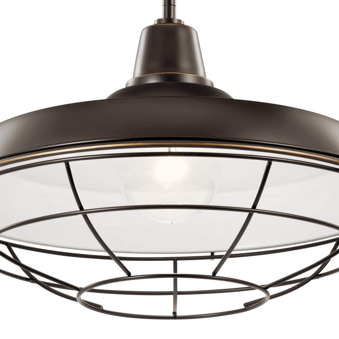 Kichler Canada - 49993OZ - One Light Outdoor Pendant/Semi Flush - Pier - Olde Bronze