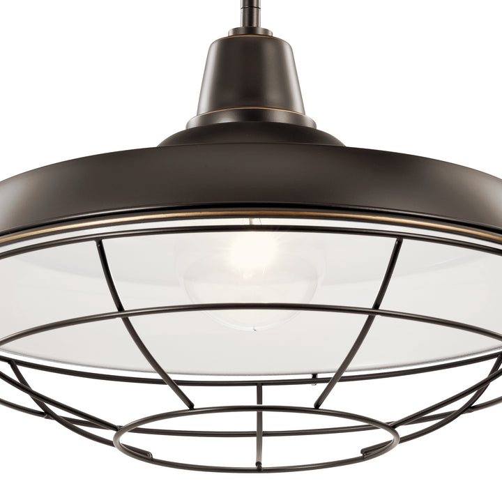 Kichler Canada - 49993OZ - One Light Outdoor Pendant/Semi Flush - Pier - Olde Bronze