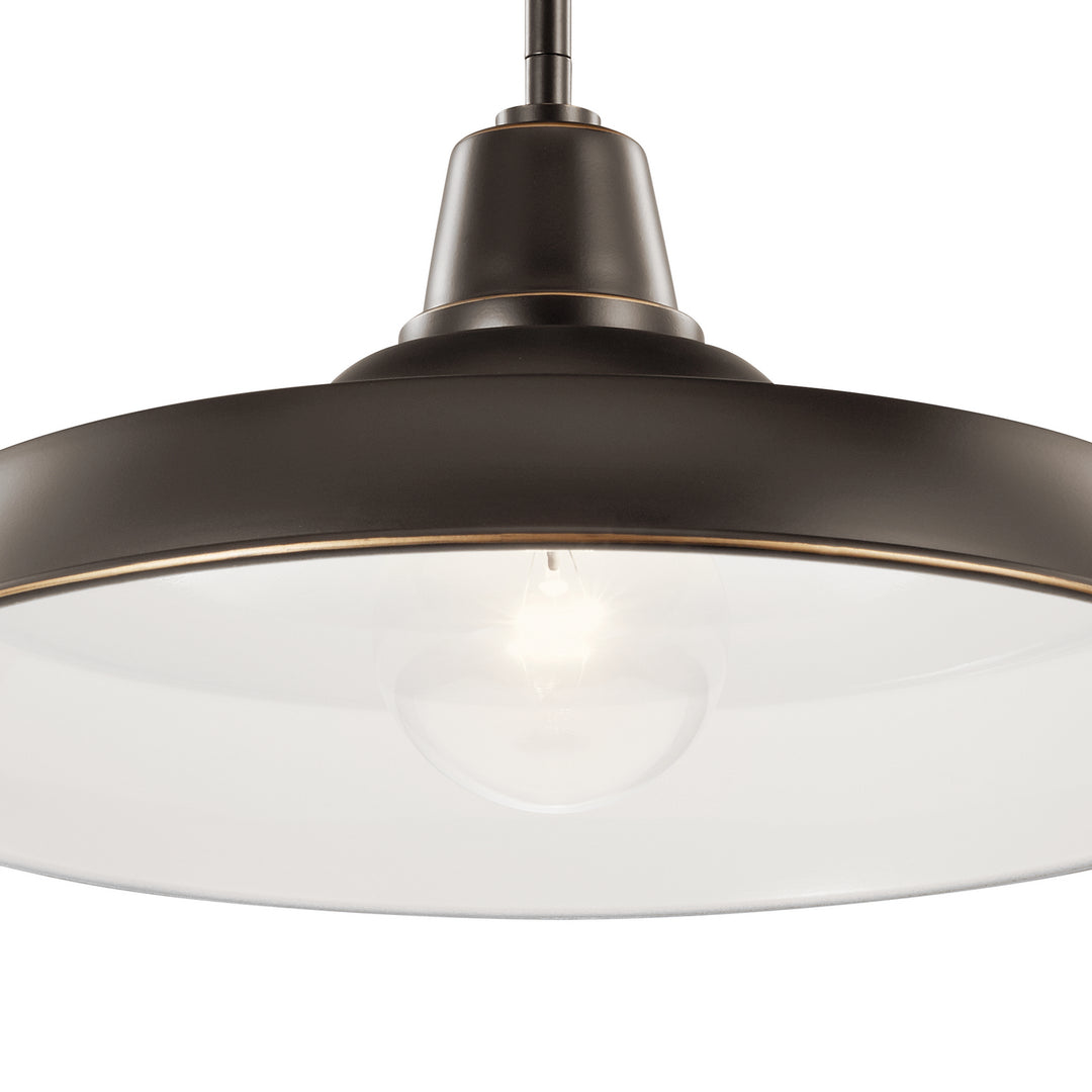 Kichler Canada - 49993OZ - One Light Outdoor Pendant/Semi Flush - Pier - Olde Bronze