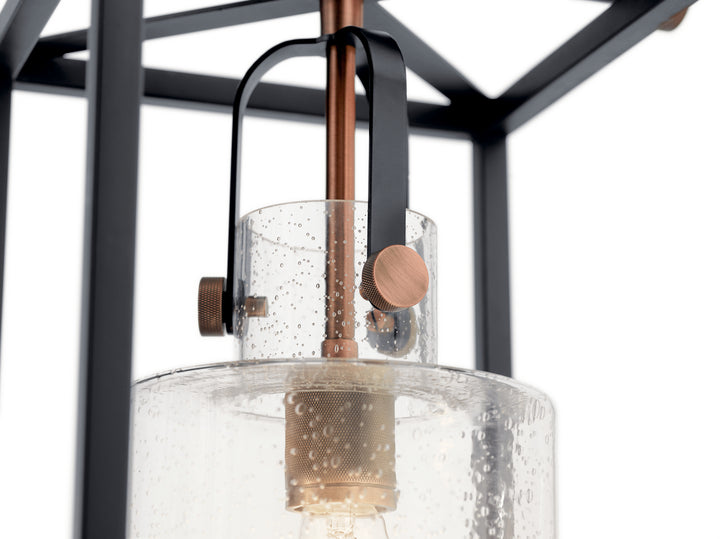 Kichler Canada - 52033BK - Three Light Linear Chandelier - Kitner - Black
